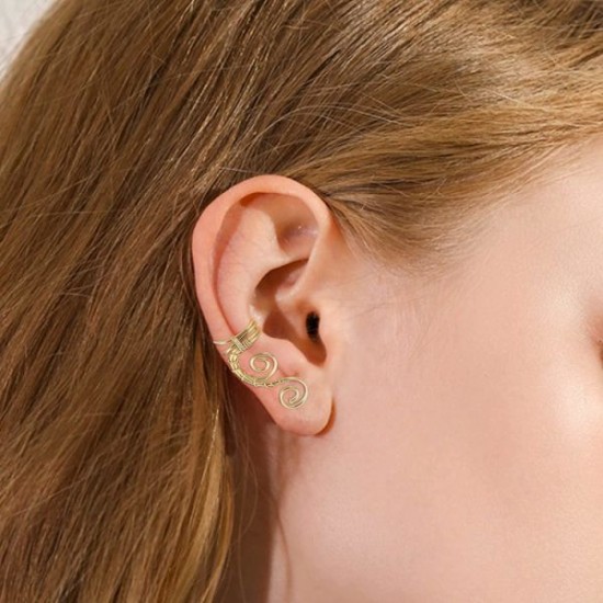 Elf Ear Cuffs For Women No Piercing Elf Ear Cuff Non Pierced Hypoallergenic Faux Wrap Earrings Fantasy Fairy Elven Cosplay Costume Handcraft For Filigree Elf Ear Cuffs For Women No Piercing Elf Ear Cuff Non Pierced Hypoallergenic Faux Wrap Earrings Fantasy Fairy Elven Cosplay Costume Handcraft For Filigree